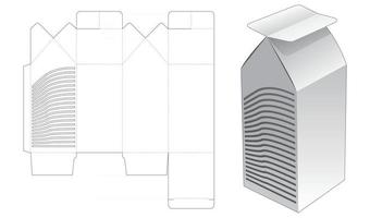 modèle de découpe de boîte d'emballage vecteur