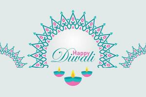 content Diwali. Contexte avec diwali fleur éléments et mandala vecteurs vecteur