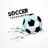 football tournoi des sports affiche conception vecteur