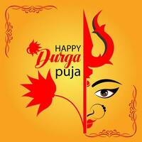 content durga puja illustration Contexte conception vecteur