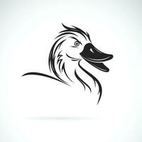 vecteur de une canard tête conception sur blanc Contexte. facile modifiable en couches vecteur illustration. des oiseaux. sauvage animaux.