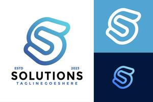 lettre s Solution logo conception vecteur symbole icône illustration