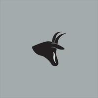 gazelle tête logo conception vecteur