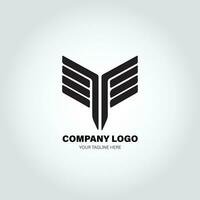 entreprise logo avec pivot formes, dans le style de minimaliste monochromatique, noir et blanc, simple, pochoir conception style vecteur