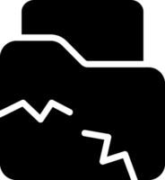 icône de glyphe de stockage vecteur