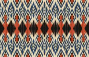 ethnique abstrait ikat art. aztèque ornement imprimer. géométrique ethnique modèle sans couture Couleur Oriental. conception pour Contexte ,rideau, tapis, fond d'écran, vêtements, emballage, batique, vecteur illustration.