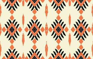 ethnique abstrait ikat art. aztèque ornement imprimer. géométrique ethnique modèle sans couture Couleur Oriental. conception pour Contexte ,rideau, tapis, fond d'écran, vêtements, emballage, batique, vecteur illustration.