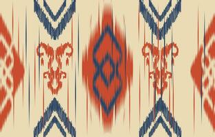 ethnique abstrait ikat art. aztèque ornement imprimer. géométrique ethnique modèle sans couture Couleur Oriental. conception pour Contexte ,rideau, tapis, fond d'écran, vêtements, emballage, batique, vecteur illustration.