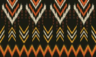 ethnique abstrait ikat art. aztèque ornement imprimer. géométrique ethnique modèle sans couture Couleur Oriental. conception pour Contexte ,rideau, tapis, fond d'écran, vêtements, emballage, batique, vecteur illustration.