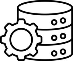 opérationnel base de données vecteur conception élément icône