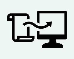 enregistrer fichier sur ordinateur icône télécharger numérique document numérisation archiver espace de rangement noir blanc contour forme vecteur clipart graphique ouvrages d'art signe symbole
