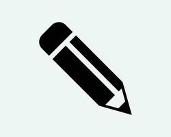 Éditer crayon icône stylo éditeur écrire dessiner l'écriture dessin édition papeterie Bureau école travail étude art noir blanc contour forme vecteur signe symbole