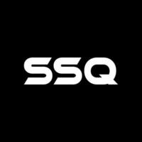 ssq lettre logo conception, inspiration pour une unique identité. moderne élégance et Créatif conception. filigrane votre Succès avec le frappant cette logo. vecteur