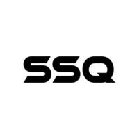ssq lettre logo conception, inspiration pour une unique identité. moderne élégance et Créatif conception. filigrane votre Succès avec le frappant cette logo. vecteur
