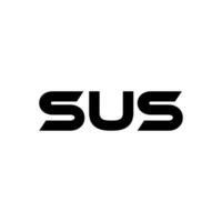 sus lettre logo conception, inspiration pour une unique identité. moderne élégance et Créatif conception. filigrane votre Succès avec le frappant cette logo. vecteur