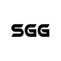 sgg lettre logo conception, inspiration pour une unique identité. moderne élégance et Créatif conception. filigrane votre Succès avec le frappant cette logo. vecteur