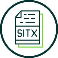 sitx fichier format vecteur icône conception