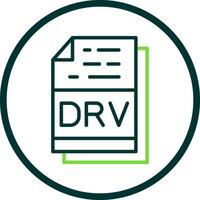 drv fichier format vecteur icône conception