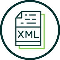 xml fichier format vecteur icône conception