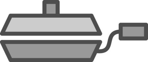 conception d'icône de vecteur de poêle à frire