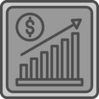 conception d'icône de vecteur de revenu