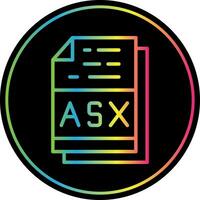 asx fichier format vecteur icône conception