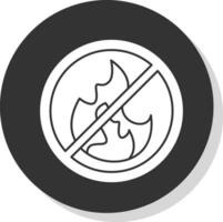 conception d'icône de vecteur de feu