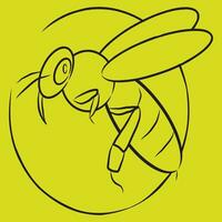 abeille logo image, adapté pour logos, symboles, Icônes et autres vecteur