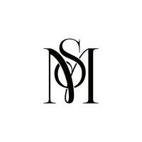 SP sm lettre lié luxe prime logo, mariage logo conception, Douane couronne mariage monogramme, crête initiale mariage logo vecteur