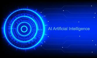 abstrait futuriste circuit ai technologie, artificiel intelligence, graphique conception vecteur illustration