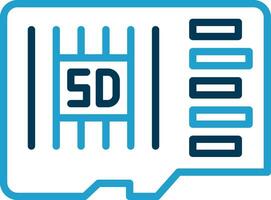 conception d'icône de vecteur de carte sd