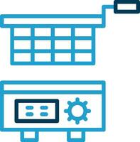 Profond friteuse vecteur icône conception