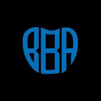 bba lettre logo Créatif conception. bba unique conception. vecteur