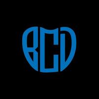 bcd lettre logo Créatif conception. bcd unique conception. vecteur