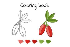 livre de coloriage pour les enfants. illustration vectorielle. vecteur