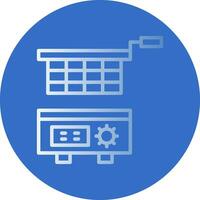 Profond friteuse vecteur icône conception