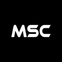 msc lettre logo conception, inspiration pour une unique identité. moderne élégance et Créatif conception. filigrane votre Succès avec le frappant cette logo. vecteur