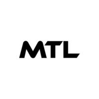 mtl lettre logo conception, inspiration pour une unique identité. moderne élégance et Créatif conception. filigrane votre Succès avec le frappant cette logo. vecteur