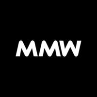 mmw lettre logo conception, inspiration pour une unique identité. moderne élégance et Créatif conception. filigrane votre Succès avec le frappant cette logo. vecteur