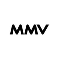 mmv lettre logo conception, inspiration pour une unique identité. moderne élégance et Créatif conception. filigrane votre Succès avec le frappant cette logo. vecteur