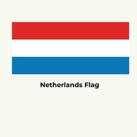 Royaume de Pays-Bas drapeau vecteur