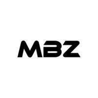 mbz lettre logo conception, inspiration pour une unique identité. moderne élégance et Créatif conception. filigrane votre Succès avec le frappant cette logo. vecteur