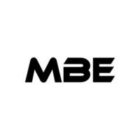 mbe lettre logo conception, inspiration pour une unique identité. moderne élégance et Créatif conception. filigrane votre Succès avec le frappant cette logo. vecteur