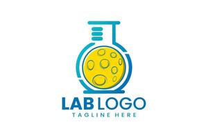 plat moderne Facile laboratoire logo modèle icône symbole vecteur conception illustration