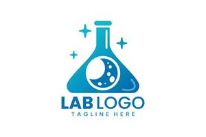 plat moderne Facile laboratoire logo modèle icône symbole vecteur conception illustration