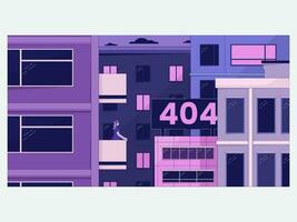 néon esthétique illustration pack à la recherche sur ville Erreur 404 illustration vecteur