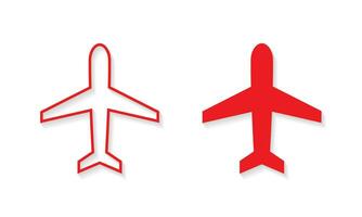 avion, avion icône vecteur dans plat style. air transport signe symbole