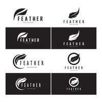 plume logo, plume stylo logo, loi raffermir plume logo vecteur Facile conception