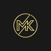 mk luxe logo conception vecteur