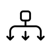 Distribution icône vecteur symbole conception illustration